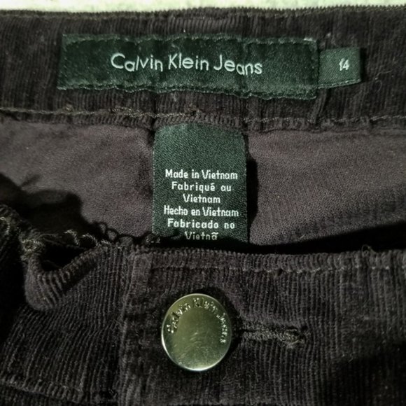 Calvin Klein Black Warm Fleece-Like Jeans - Picture 4 of 8